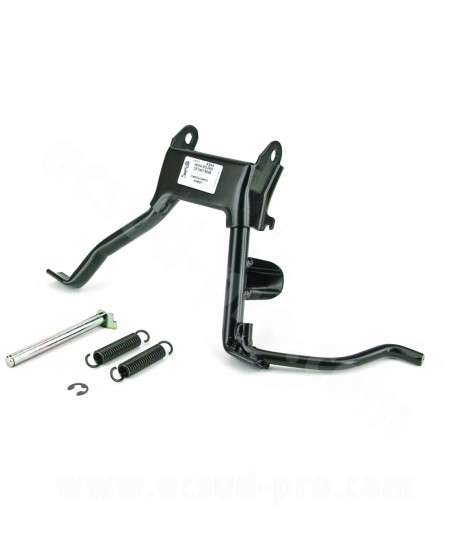 BEQUILLE CENTRALE BUZZETTI ADAPT. PIAGGIO 50 ZIP 2T. ET2. VESPA LX 2T. FLY 2T. FREE NOIR ( 4386 )