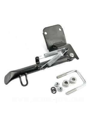 BEQUILLE LATERALE BUZZETTI ADAPT. MBK 50 OVETTO 1997-2007 / YAMAHA NEOS 1997-2007 NOIR  ( 8572 )