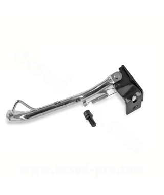BEQUILLE LATERALE TNT CHROMEE ADAPT. MBK 50 BOOSTER NG. ROCKET / YAMAHA 50 BWS BUMP. SPY CHROME