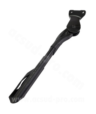 BEQUILLE VELO E-BIKE 24" 26" 28" REGLABLE RENFORCEE ALU NOIR - ESPACEMENT 40MM