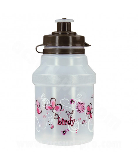 BIDON 300ML ENFANT POLISPORT BIRDY BLANC ET ROSE
