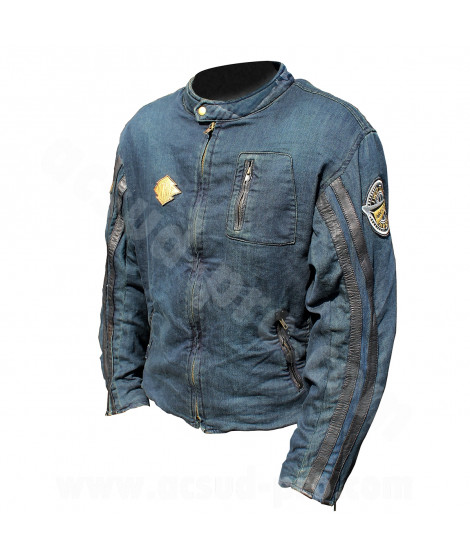 BLOUSON ARCHIVE JEAN'S DENIM / CUIR taille XL