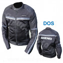 BLOUSON NOEND NOIR COOL RIDE EN POLYESTER + MESH. AVEC  PROTECTIONS CE       XS
