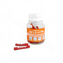 BOITE 20 PROTEGES GAINES EN SILICONE Ø5  ALLIGATOR ROUGE