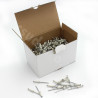 BOITE 500 RIVETS POUR PLAQUE IMMATRICULATION 4X16 BLANC