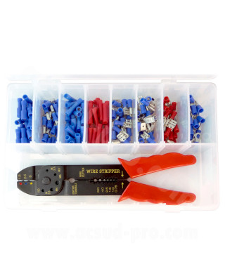 BOITE / COFFRET ASSORTIMENT DE 200 COSSES ELECTRIQUES+PINCE