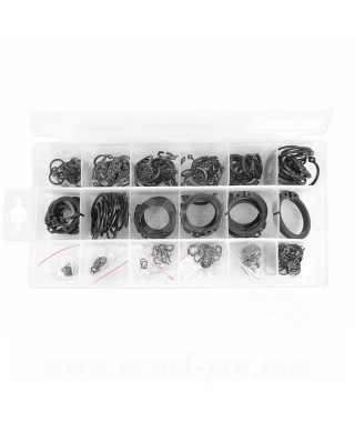 BOITE / COFFRET ASSORTIMENT DE CIRCLIPS A OEIL (300 PIECES)
