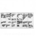 BOITE / COFFRET ASSORTIMENT DE CLAVETTES ALLUMAGE DEMI LUNE  (80 PIECES)