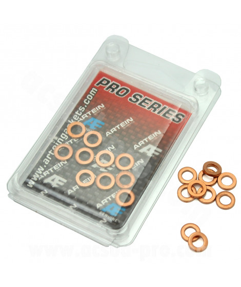 BOITE DE 20 RONDELLES DE CUIVRE M5 PRO SERIES (5 x 9 x 1.50mm ) (Made in Europe)