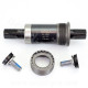 BOITIER DE PEDALIER CUVETTES AXE CARRE ACIER L 124 mm