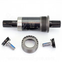 BOITIER DE PEDALIER CUVETTES AXE CARRE ACIER L 124 mm