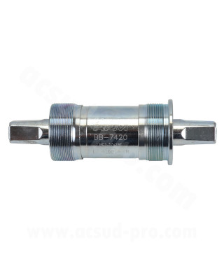 BOITIER DE PEDALIER LEADER CUVETTES ACIER L 122.5 mm