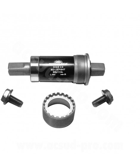 BOITIER DE PEDALIER SUNRACE CARRE 65mm x 113mm