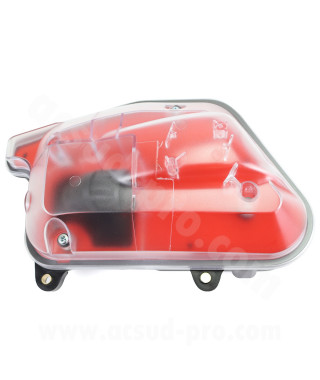 BOITIER FILTRE A AIR ADAPT MBK 50 BOOSTER 2004. STUNT 2004/ YAMAHA 50 BWS 2004. SLIDER 2004  TRANSPARENT