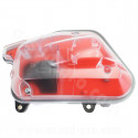 BOITIER FILTRE A AIR ADAPT MBK 50 BOOSTER 2004. STUNT 2004/ YAMAHA 50 BWS 2004. SLIDER 2004  TRANSPARENT