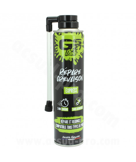 BOMBE ANTI CREVAISON REPARATION EXPRESS GS27 MOTO 300 ML