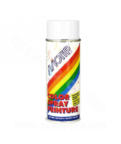 BOMBE PEINTURE MOTIP BLANC BRILLANT 1600 400ML