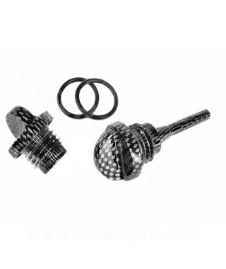 BOUCHON HUILE RB MAX ADAPT. YAMAHA TMAX 500 / 530 CARBONE (LA PAIRE)