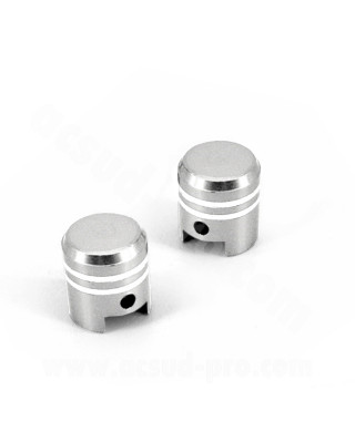 BOUCHON VALVE PISTON CHROME (LA PAIRE)