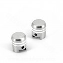 BOUCHON VALVE PISTON CHROME (LA PAIRE)