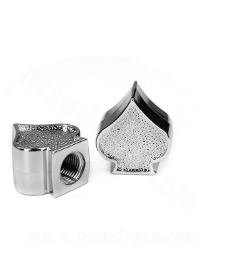 BOUCHON VALVE WTP SCHRADER PIQUE COULEUR ARGENT (LA PAIRE)