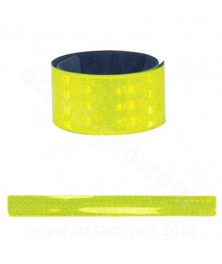 BRASSARD ENROULEUR 3x30CM  JAUNE FLUO