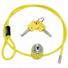 CABLE ANTIVOL MULTIFONCTION AUVRAY Ø4mm 0.90m (LIVRE AVEC 2 CLES)