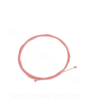 CABLE DERAILLEUR ACIER GALVANISE ROSE L 2m Ø1.2