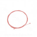 CABLE DERAILLEUR ACIER GALVANISE ROSE L 2m Ø1.2