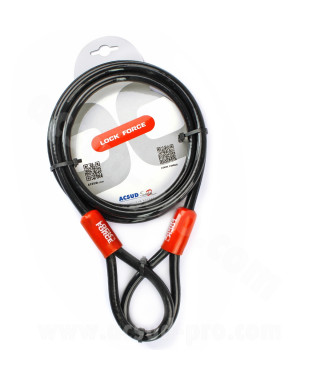 CABLE DE SECURITE LOCKFORCE STEELCABLE Ø10mm - LONGUEUR 2m