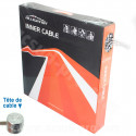 CABLE FREIN VELO VTT ACIER INOXYDABLE 1.75m (BOITE DE 100)
