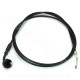 CABLE VEROUILLAGE DE SELLE ADAPT YAMAHA AEROX - MBK NITRO  2001-2012 (CABLE + GAINE) (OEM : 5BR-F478E-01)