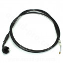 CABLE VEROUILLAGE DE SELLE ADAPT YAMAHA AEROX - MBK NITRO  2001-2012 (CABLE + GAINE) (OEM : 5BR-F478E-01)
