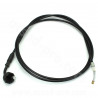 CABLE VEROUILLAGE DE SELLE ADAPT YAMAHA AEROX - MBK NITRO  2001-2012 (CABLE + GAINE) (OEM : 5BR-F478E-01)