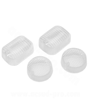 CABOCHON CLIGNOTANT TNT TRANSPARENT ADAPT. MALAGUTI F12 (BLISTER DE 4) *