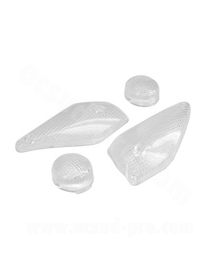 CABOCHON CLIGNOTANT TNT TRANSPARENT ADAPT. MBK NITRO / YAMAHA AEROX  (BLISTER DE 4) *