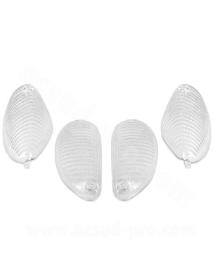 CABOCHON CLIGNOTANT TNT TRANSPARENT ADAPT. PIAGGIO TYPHOON 2006 (BLISTER DE 4) *
