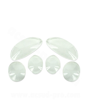 CABOCHON CLIGNOTANT TNT TRANSPARENT ADAPT. YAMAHA SKYLINER 02 à 06 (BLISTER DE 6) *