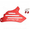 CACHE PIGNON ALUMINIUM CARENZI EVO ADAPT. MINARELLI AM6 50CC ROUGE ANODISE
