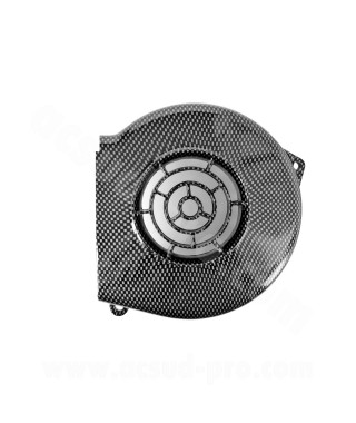 CACHE / VOLUTE TURBINE TNT ADAPT.  PEUGEOT 50 LUDIX ONE. TREND. SNAKE. CLASSIC  IMIT CARBONE