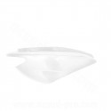 CAPOT ARRIERE DROIT ADAPT. MBK 50 OVETTO 2008-2010 /  YAMAHA 50 NEOS 2008-2010  BLANC