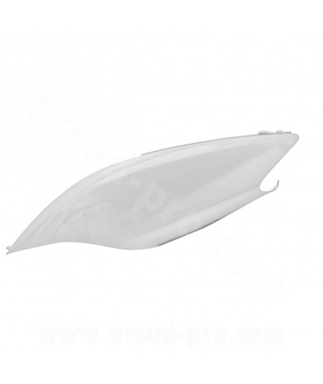 CAPOT ARRIERE GAUCHE ADAPT. MBK MACH G / YAMAHA JOG BLANC PERLE