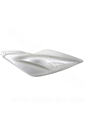 CAPOT ARRIERE GAUCHE ADAPT. MBK NITRO / YAMAHA AEROX GRIS METAL