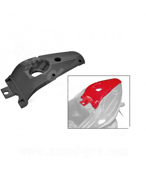 CAPOT / DOSSERET DE SELLE SCOOT ADAPT. MBK 50 NITRO 1997- 2012 / YAMAHA 50 AEROX 1997-2012 IMITATION CARBONE
