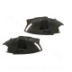 CAPOT MOTEUR DROIT ET GAUCHE ADAPT. PIAGGIO ZIP 50 2T AIR / 4T LIQUIDE H2O NOIR METAL