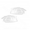 CAPOT MOTEUR DROIT + GAUCHE  ADAPT. PIAGGIO ZIP 50 2T AIR / 4T LIQUIDE H2O BLANC