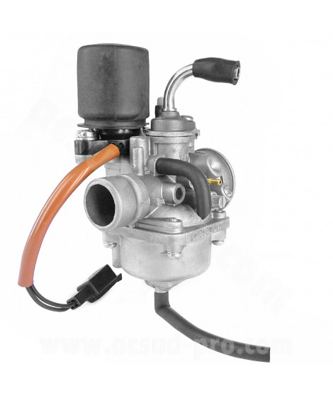 CARBURATEUR COMPLET ADAPT. SCOOTER GY6 SCOOTER CHINOIS 2T / TNT MOTOR STRIKE / GRIDO / OTTO / ROMA 3 2T / SKIVE / GHOST 50CC 2T
