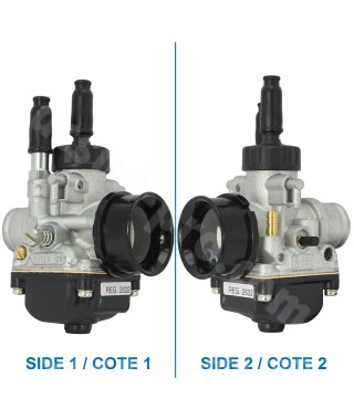 CARBURATEUR DELLORTO PHBG 21 DS (MONTAGE SOUPLE - AVEC GRAISSAGE - STARTER A CABLE) REF 2632