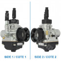 CARBURATEUR DELLORTO PHBG 21 DS (MONTAGE SOUPLE - AVEC GRAISSAGE - STARTER A CABLE) REF 2632