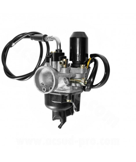 CARBURATEUR DELLORTO PHVA 12 QD TYPHOON  (MONTAGE SOUPLE - AVEC GRAISSAGE - STARTER AUTOMATIQUE) REF 08330